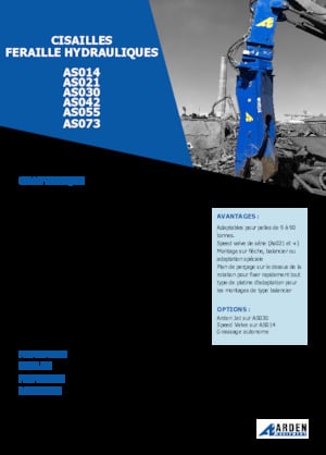 Різаки для сталевого брухту Arden AS042