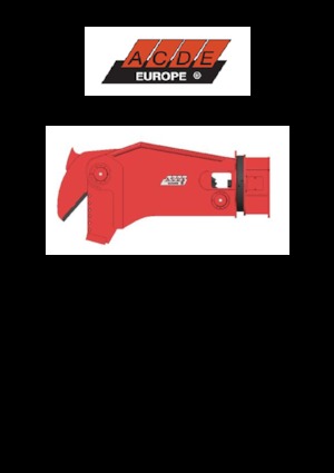 Різаки для сталевого брухту ACDE ATC40