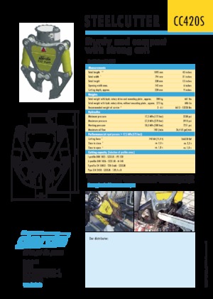 Різаки для сталевого брухту Darda CC420 S