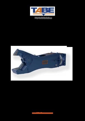 Різаки для сталевого брухту TABE CHT 35 