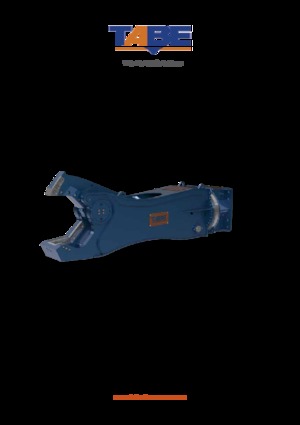 Різаки для сталевого брухту TABE CHT 35 