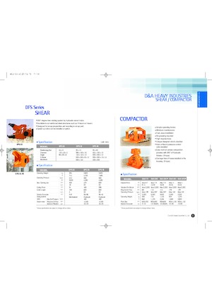 Різаки для сталевого брухту D & A DFS 40