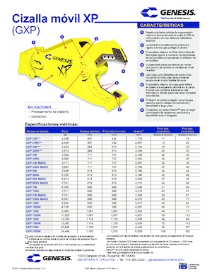 Різаки для сталевого брухту Genesis GXP 700R