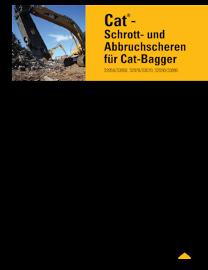 Різаки для сталевого брухту Caterpillar S2050