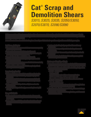 Різаки для сталевого брухту Caterpillar S3070