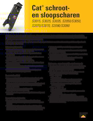 Різаки для сталевого брухту Caterpillar S3070