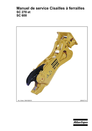 Різаки для сталевого брухту Atlas Copco SC 270