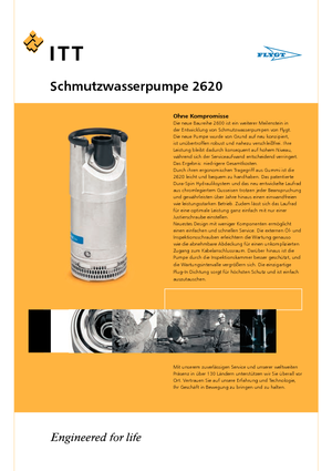 Каналізаційні насоси Flygt-Pumpen 2620 LR 233