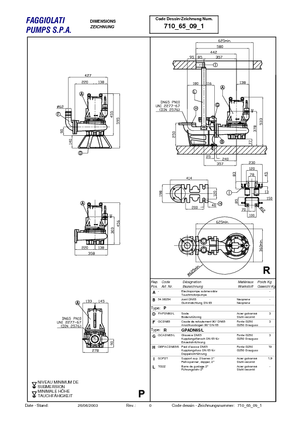 Каналізаційні насоси Faggiolati G 209 T3C3-L30AA0