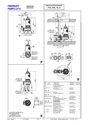 Каналізаційні насоси Faggiolati G 213 R3C4-P40AA2