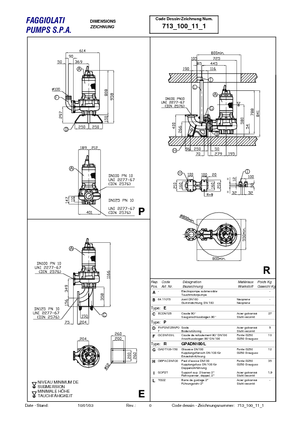 Каналізаційні насоси Faggiolati G 411 R1M1-P78AA2