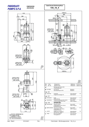 Каналізаційні насоси Faggiolati G 418 R3V3-S100AA2