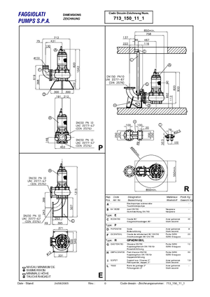 Каналізаційні насоси Faggiolati G 611 R2C3-S80AA2