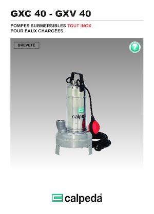 Каналізаційні насоси Calpeda GXC 40-13