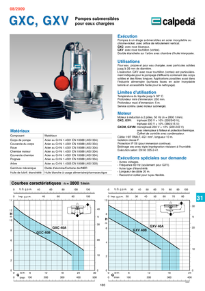 Каналізаційні насоси Calpeda GXC 40 A