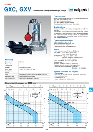 Каналізаційні насоси Calpeda GXC 40 A
