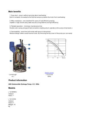 Каналізаційні насоси ABS-Pumpen J 12 D