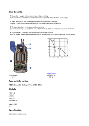Каналізаційні насоси ABS-Pumpen J 604 HD