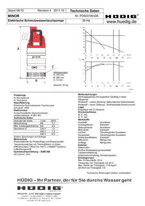 Каналізаційні насоси Grindex Minor H