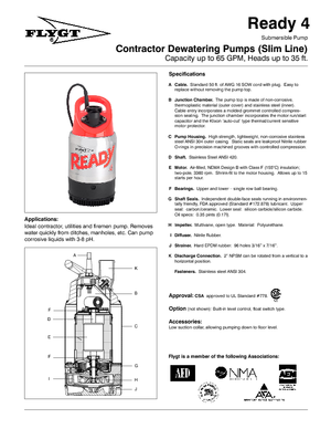 Каналізаційні насоси Flygt-Pumpen Ready 4