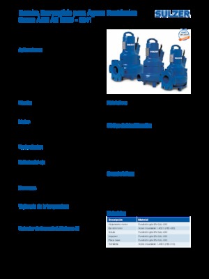 Насоси для стічних вод Sulzer AS 0840 S 26-2 D/TKS