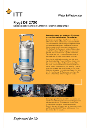 Насоси для стічних вод Flygt-Pumpen DS 2730 LR 441