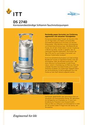 Насоси для стічних вод Flygt-Pumpen DS 2740 LR 243