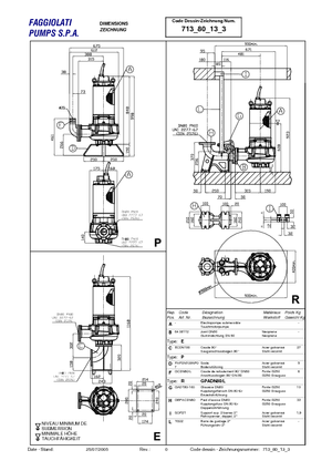 Насоси для стічних вод Faggiolati G 213 R3V5-M80AA2