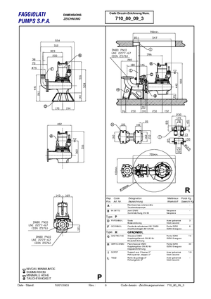 Насоси для стічних вод Faggiolati G 409 T6V2-M64AA0
