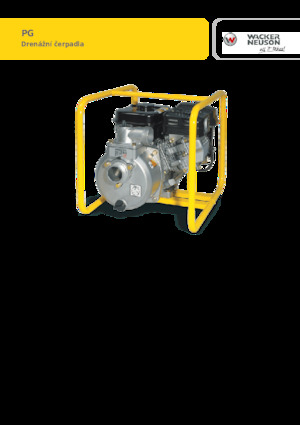 Насоси для стічних вод Wacker Neuson PG3