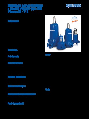 Насоси для стічних вод Sulzer Piranha S 21-2