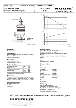 Насоси для стічних вод Grindex Salvador D Inox