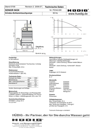 Насоси для стічних вод Grindex Senior Inox