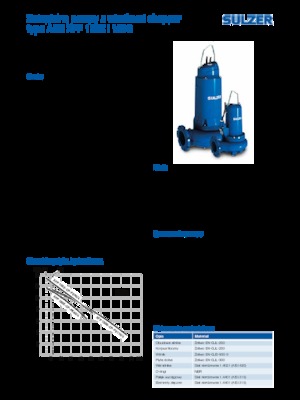 Насоси для стічних вод Sulzer XFP 100 E CP 3
