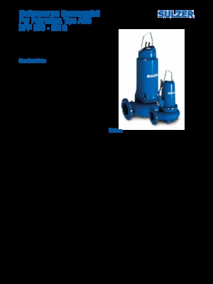 Насоси для стічних вод Sulzer XFP 100 E VX 3