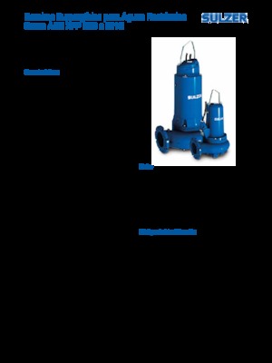Насоси для стічних вод Sulzer XFP 150 E CB1 .2
