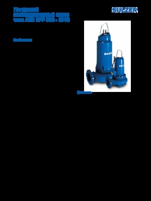 Насоси для стічних вод Sulzer XFP 150 G CB1.3