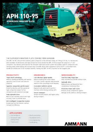 Реверсивні віброплити Ammann APH 110-95 Totmann