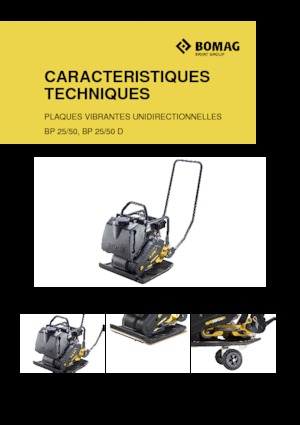 Односпрямовані віброплити Bomag BP 25/50 D