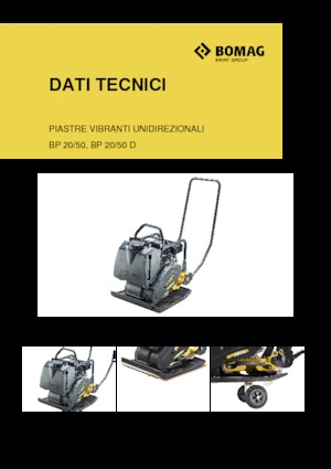 Односпрямовані віброплити Bomag BP 25/50 D