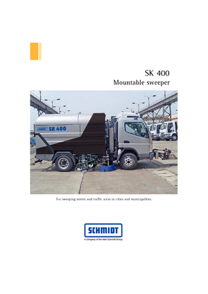 Підмітальні машини, Права всмоктувальна головка Schmidt SK 400