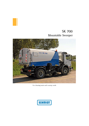 Підмітальні машини, Права всмоктувальна головка Schmidt SK 700