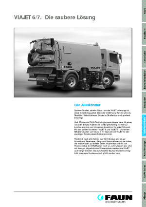 Підмітальні машини, Права всмоктувальна головка Faun Viajet 7