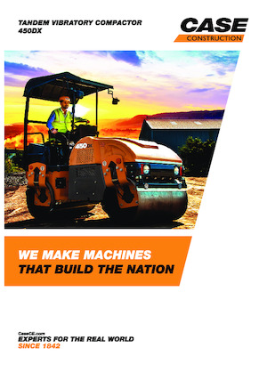 Тандемні вібраційні дорожні катки Case 450DX