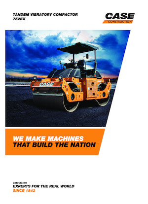 Тандемні вібраційні дорожні катки Case 752EX