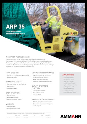 Комбіновані дорожні катки Ammann ARP 35 K