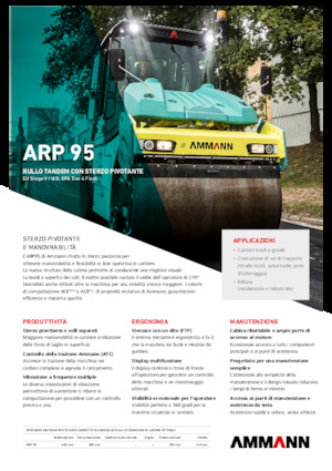 Тандемні вібраційні дорожні катки Ammann ARP 95