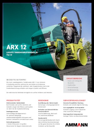 Тандемні вібраційні дорожні катки Ammann ARX 12