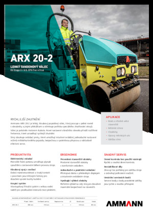 Тандемні вібраційні дорожні катки Ammann ARX 20-2