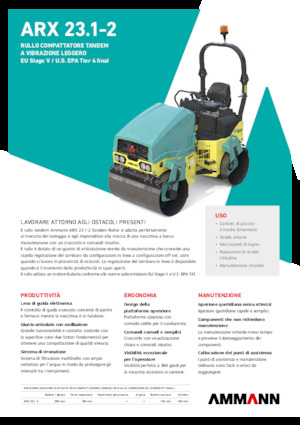 Тандемні вібраційні дорожні катки Ammann ARX 23.1-2
